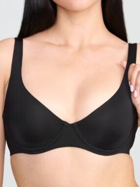 CUUP The Scoop Micro Modal Unlined Bra Black Size 36D